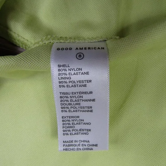 Good American NEW Womens 5XL Key Lime Scuba Swim Tank Top - Picture 7 of 8